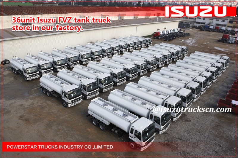 36unit 6x4 20000L Isuzu Fuel oil diesel tanker trucks for sale