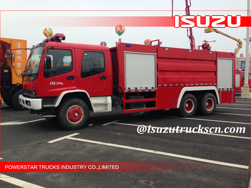 Isuzu Emergency Water Foam Fire Truck with Dry powder