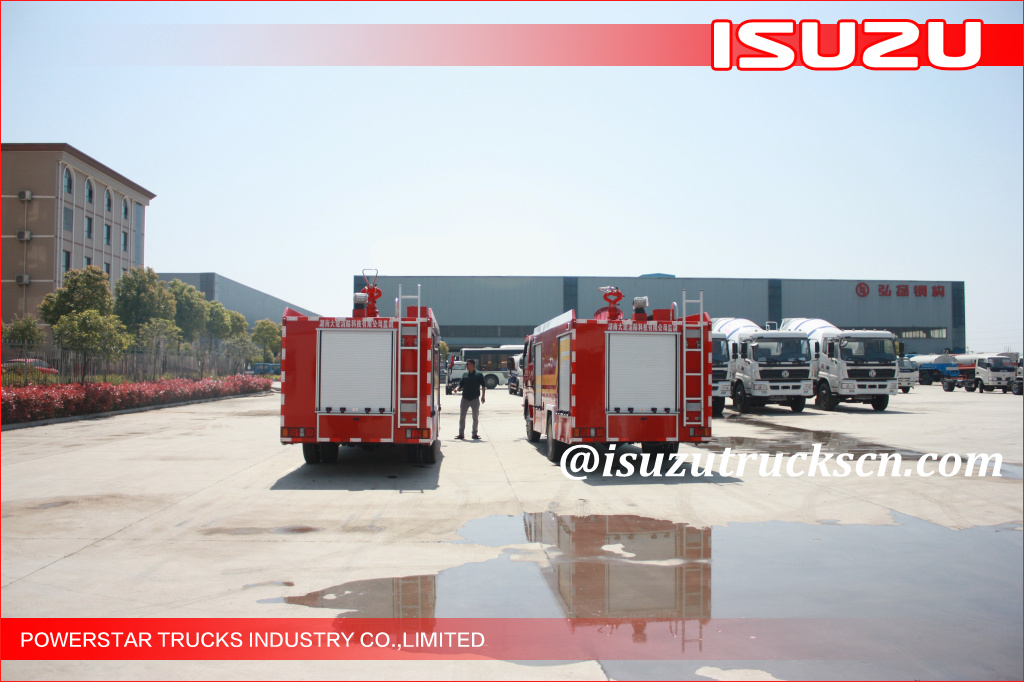 3500L ELF ISUZU Water Foam Fire Fighting Trucks