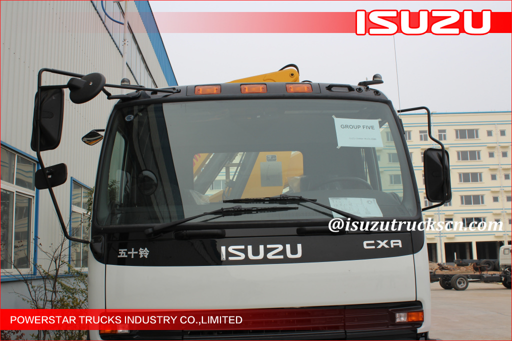 2.1tons Weight Isuzu Transportation Boom Truck Mounted Crane