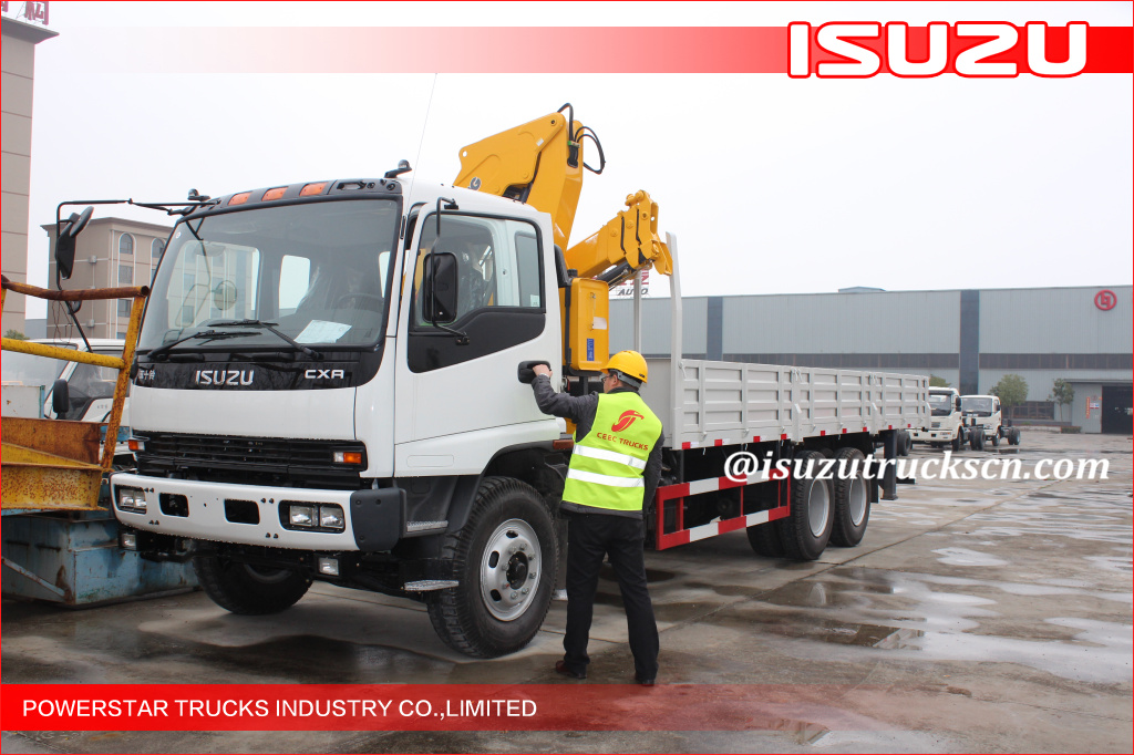 8tons capacity Isuzu folding arms Crane Truck