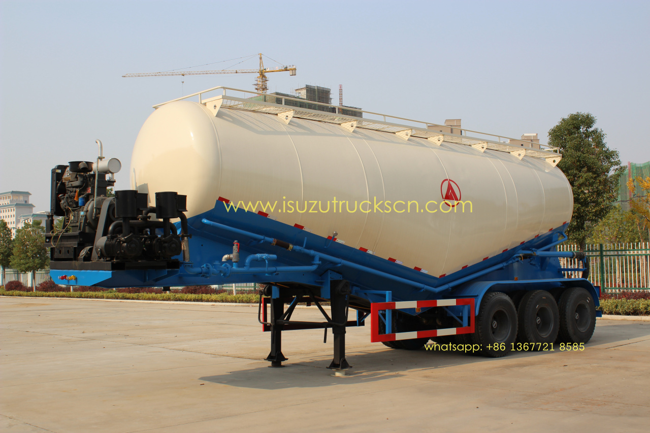 35CBM bulk cement powder tanker semi trailer