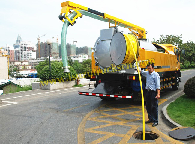9000Liters Custom made Combination Sewer Cleaner Isuzu Trucks