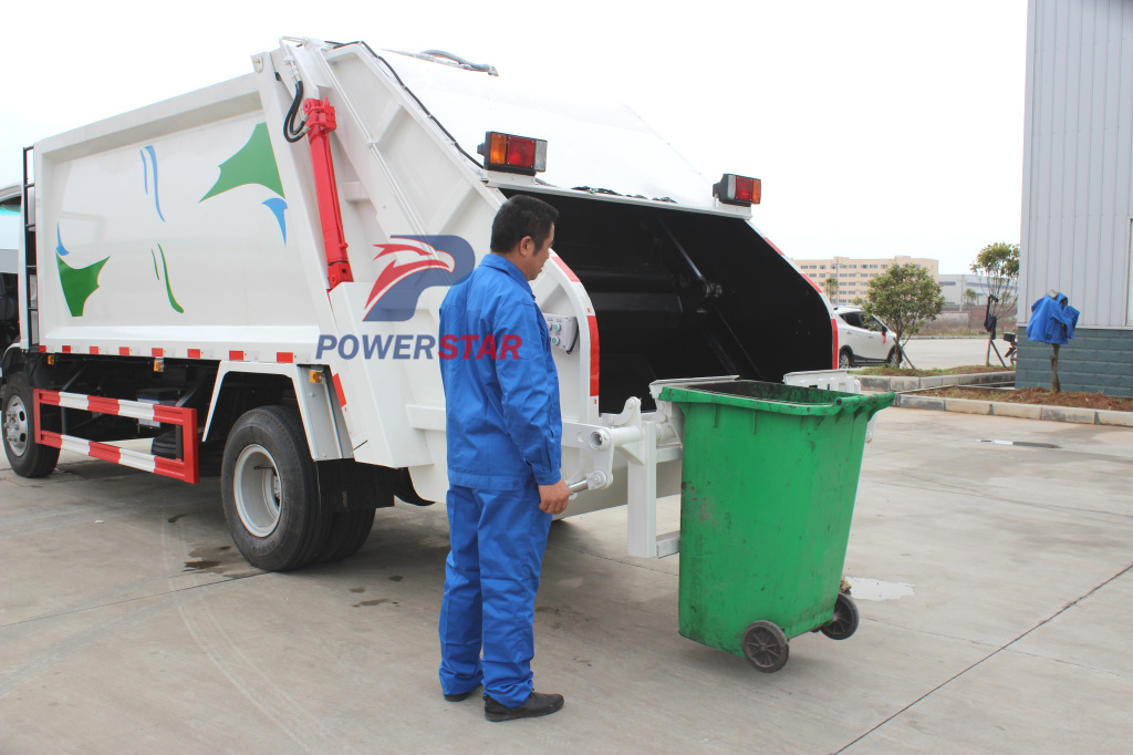 how to operation garbage compactor truck?