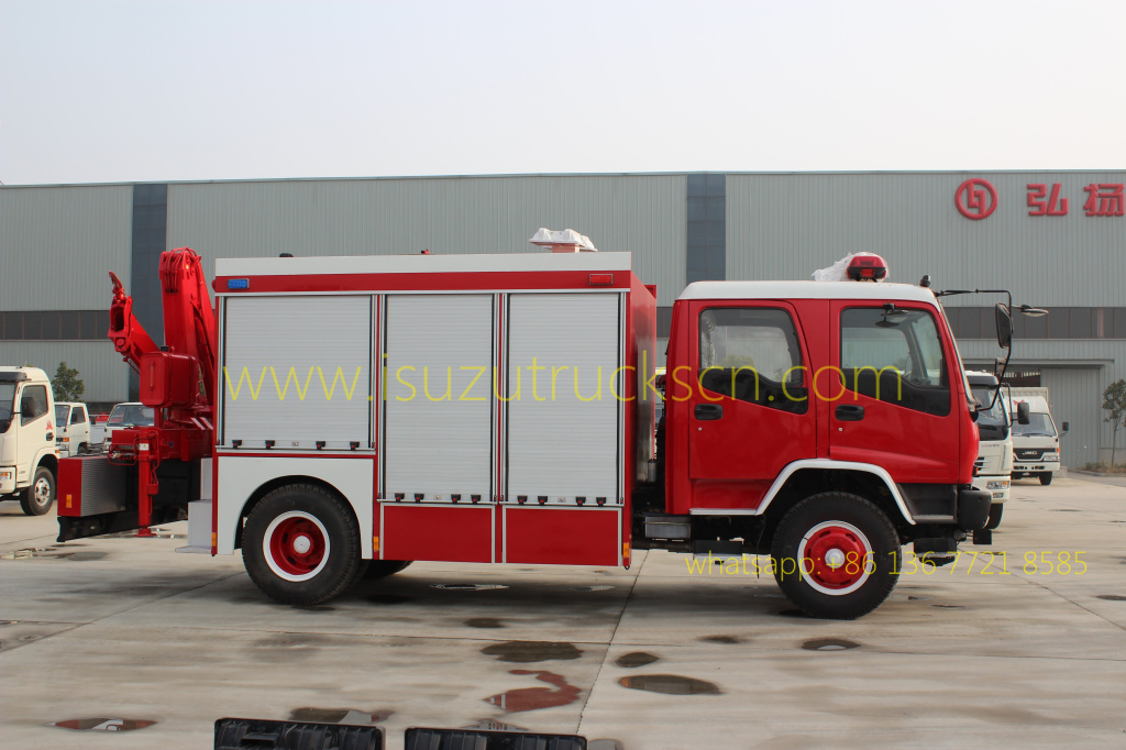 Emergency Rescue Fire Trucks Rescue Tender Truck ISUZU Specifications and pictures