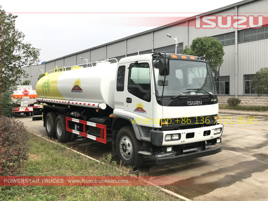 Right pictures of 20cbm Water Tanker Isuzu FVZ watering vehicle 
