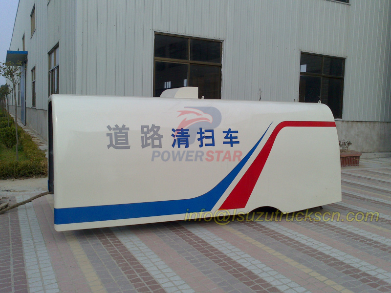 classic ARC dustbin body design for street sweeper truck detail pictures