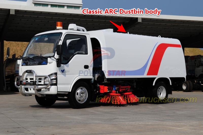 China ARC dustbin body design for street sweeper truck