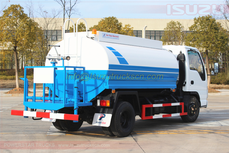 Camiones cisterna Water Bowsers Isuzu ELF 5,000 litros especificaciones e imágenes