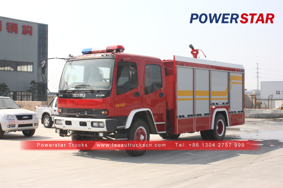 Uganda market Emergency Response Fire Vehicles Isuzu for sale
