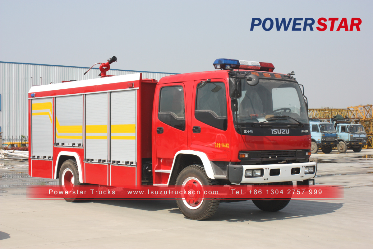 Uganda market Emergency Response Fire Vehicles Isuzu for sale