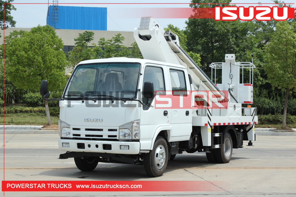 16m Stiff Boom Lift Trucks ISUZU overhead working vehicle