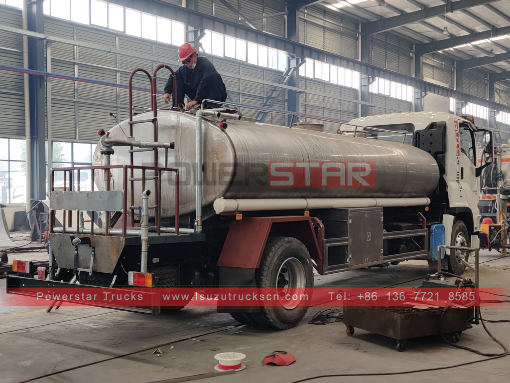 Philippines ISUZU Stainless Steel Drinking Water Truck 12m3 GIGA Potable Water Spray Trucks
