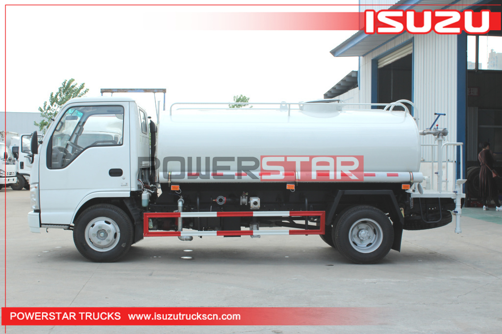 Factory Supply 4x2 ISUZU 3Tons Mobile 3,000L Drinking Water Transport Tanker Trucks