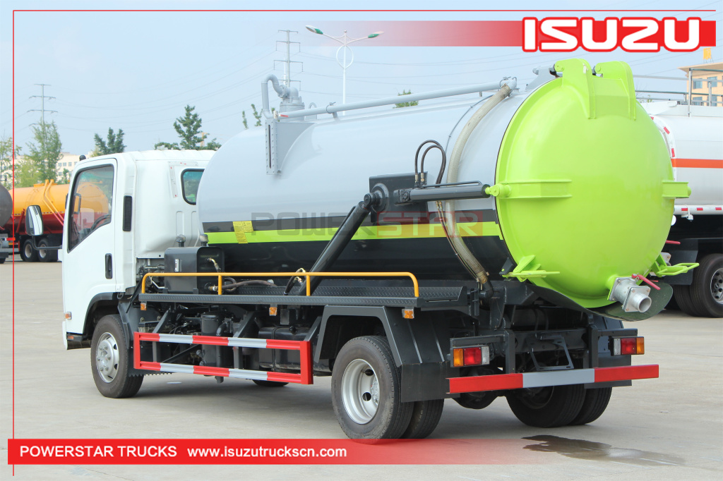 Philippines ISUZU ELF 700P Vacuum Septic Cleaning Sewage Suction Tank Truck