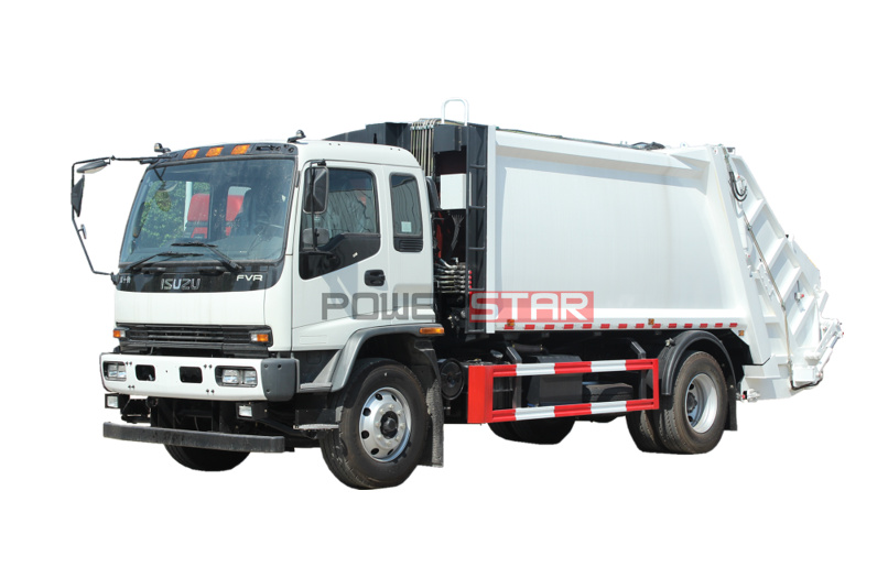 ISUZU FVR Barrel Tuning Waste Garbage Collection Compactor Truck