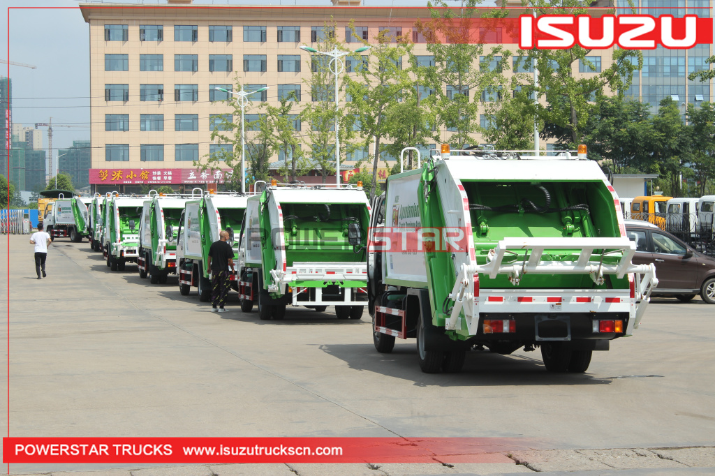 Dominican ISUZU Rear Loader Waste Collect Municipal Sanitation Garbage Compactor Truck