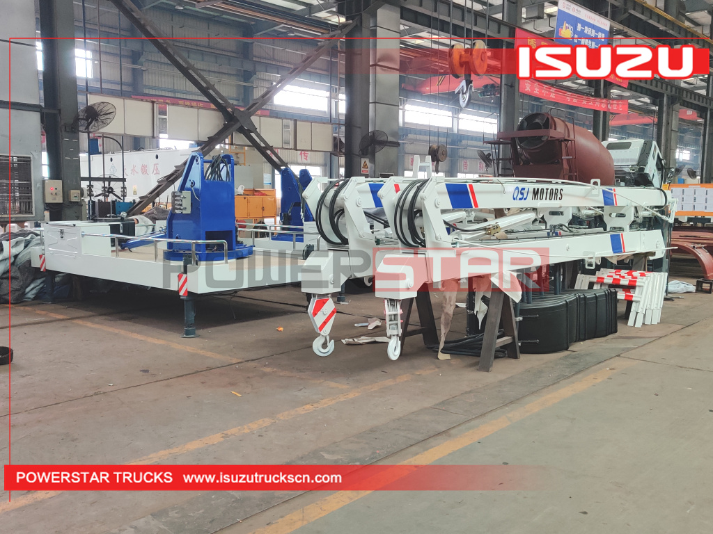 Philippines ISUZU Aerial lift truck aerial platform operation truck body kit for sale