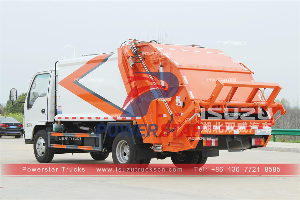 ISUZU 4×2 6CBM rubbish compactor truck