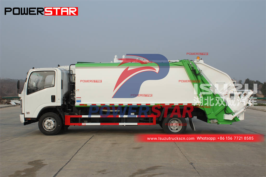 ISUZU 700P waste compactor truck for sale