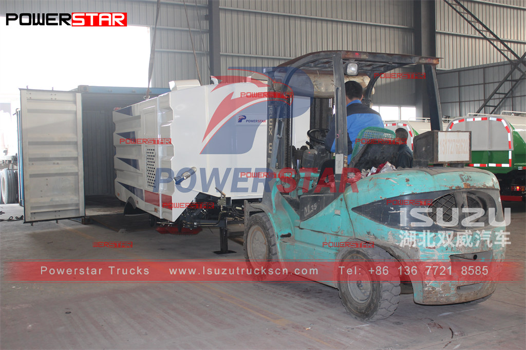 POWERSTAR 5CBM road sweeper body kit to be mounted on HINO 300 series chassis and export to Indonesia