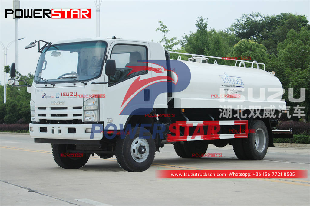Customized ISUZU 700P 4WD stainless steel water bowser at best price