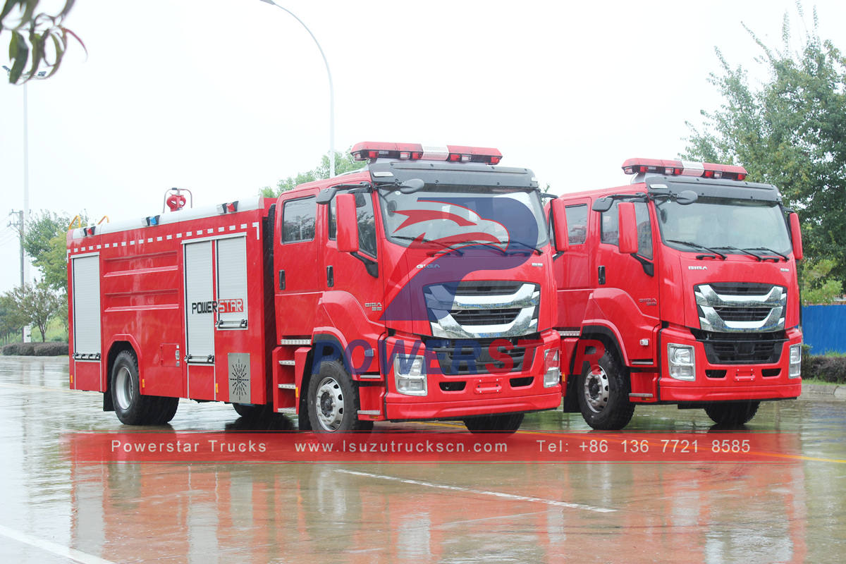 High-performance ISUZU fire fighting trucks