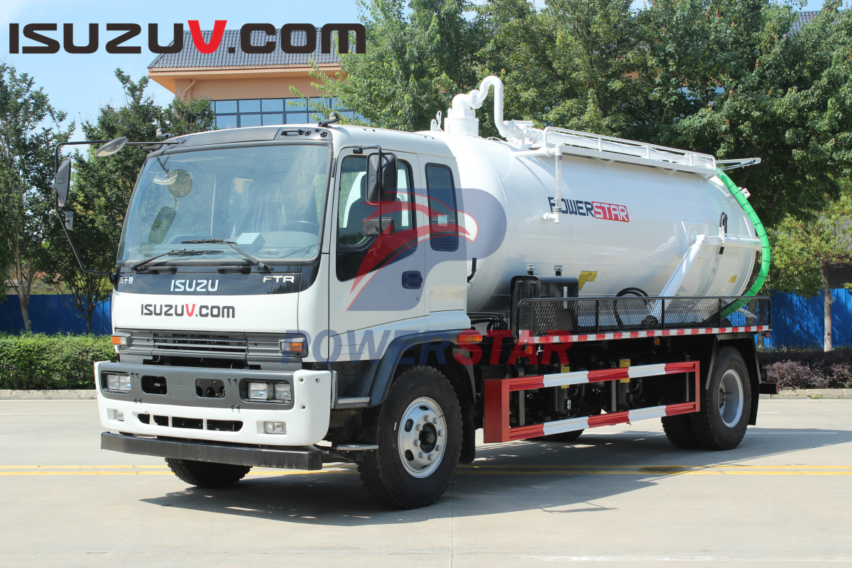 Philippines Isuzu Vacuum Tanker Sewage Suction Trucks with moro PM110W