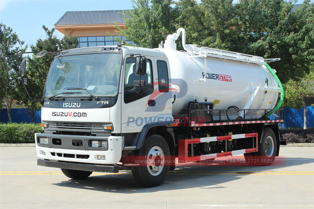 ISUZU Vacuum cleaner truck with 10CBM capacity
