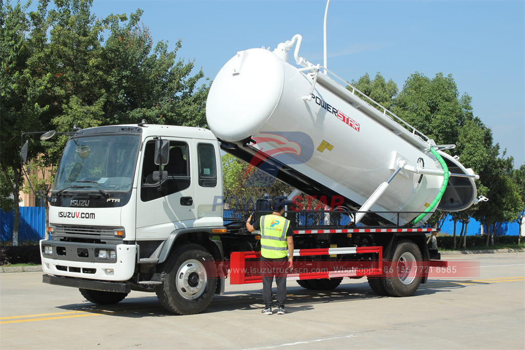 10000 liters ISUZU sewage suction truck on sale