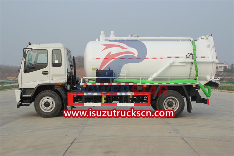 ISUZU FTR vacuum sewage truck