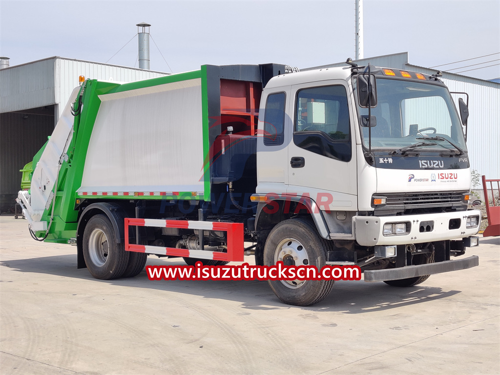 ISUZU FVR refuse compactor truck for sale