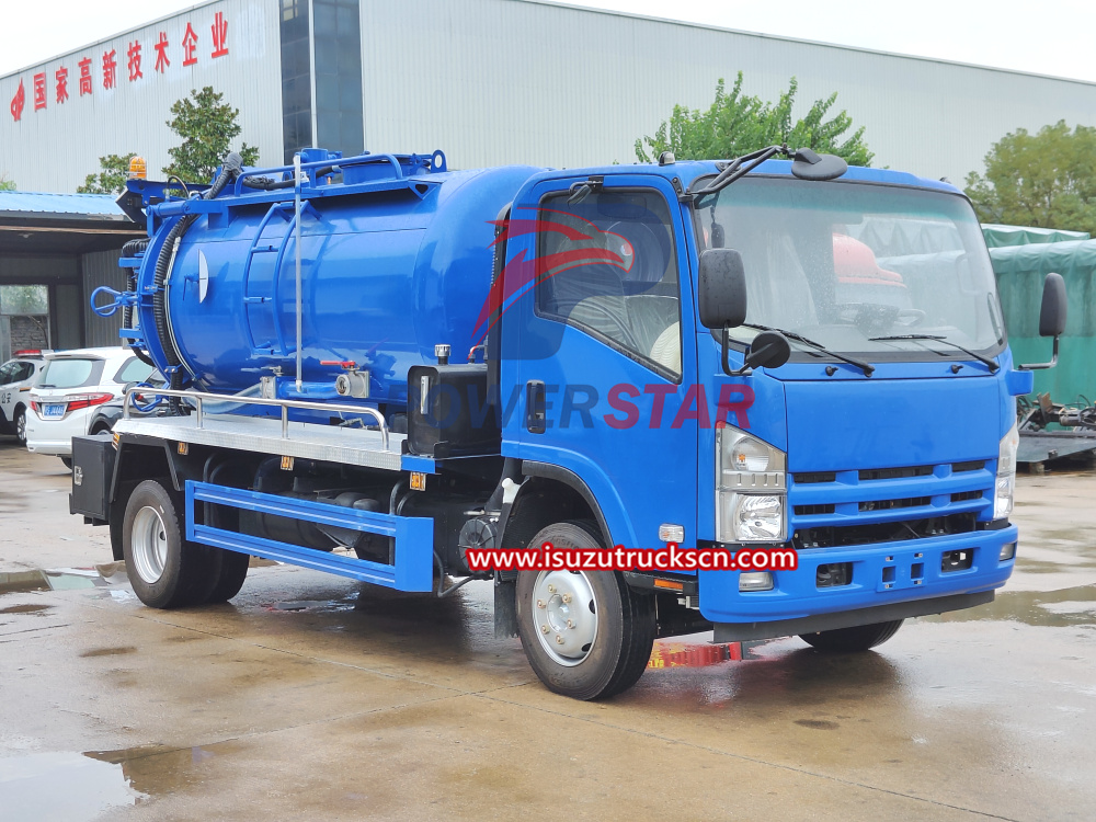 Industrial Isuzu Vacuum Services Truck MORO KAISER PM70A Pump