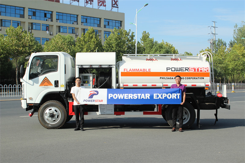 POWERSTAR export ISUZU 4x4 truck mounted fuel bowser