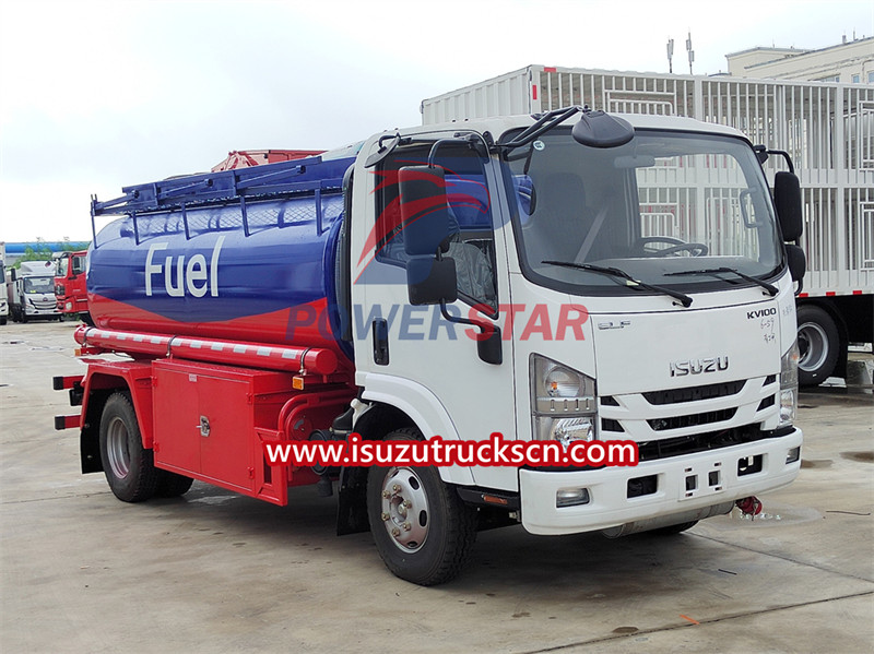 ISUZU mobile fuel tanker truck export to Africa