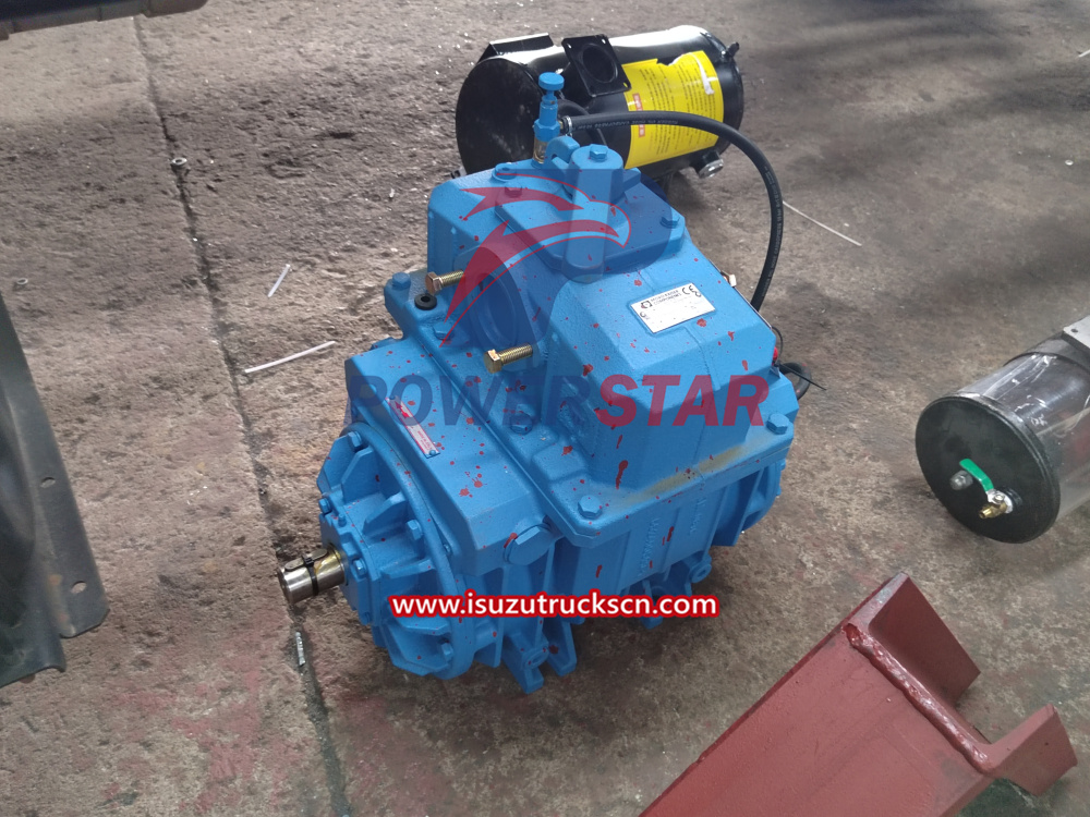 Moro vacuum pump PM70A detail pictures for Vacuum Truck Isuzu (1)