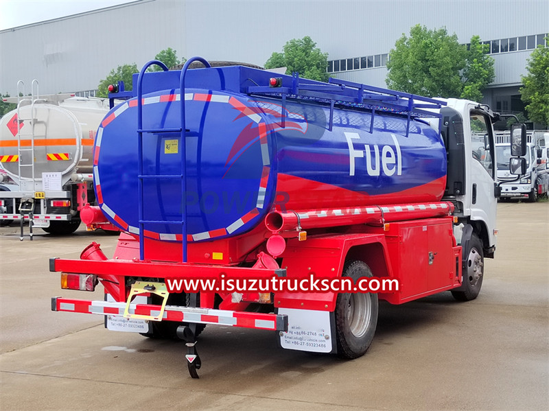 Isuzu NPR refueling tanker truck