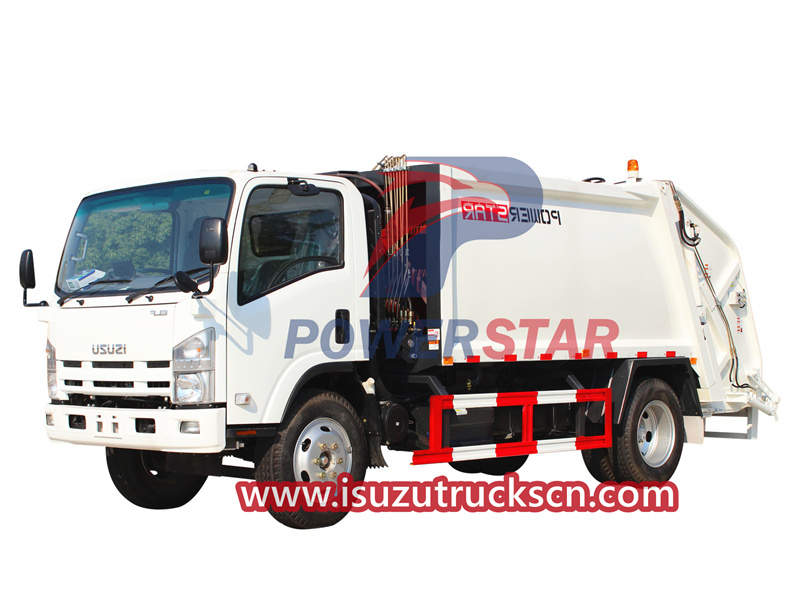 Isuzu 4x4 garbage compactor truck