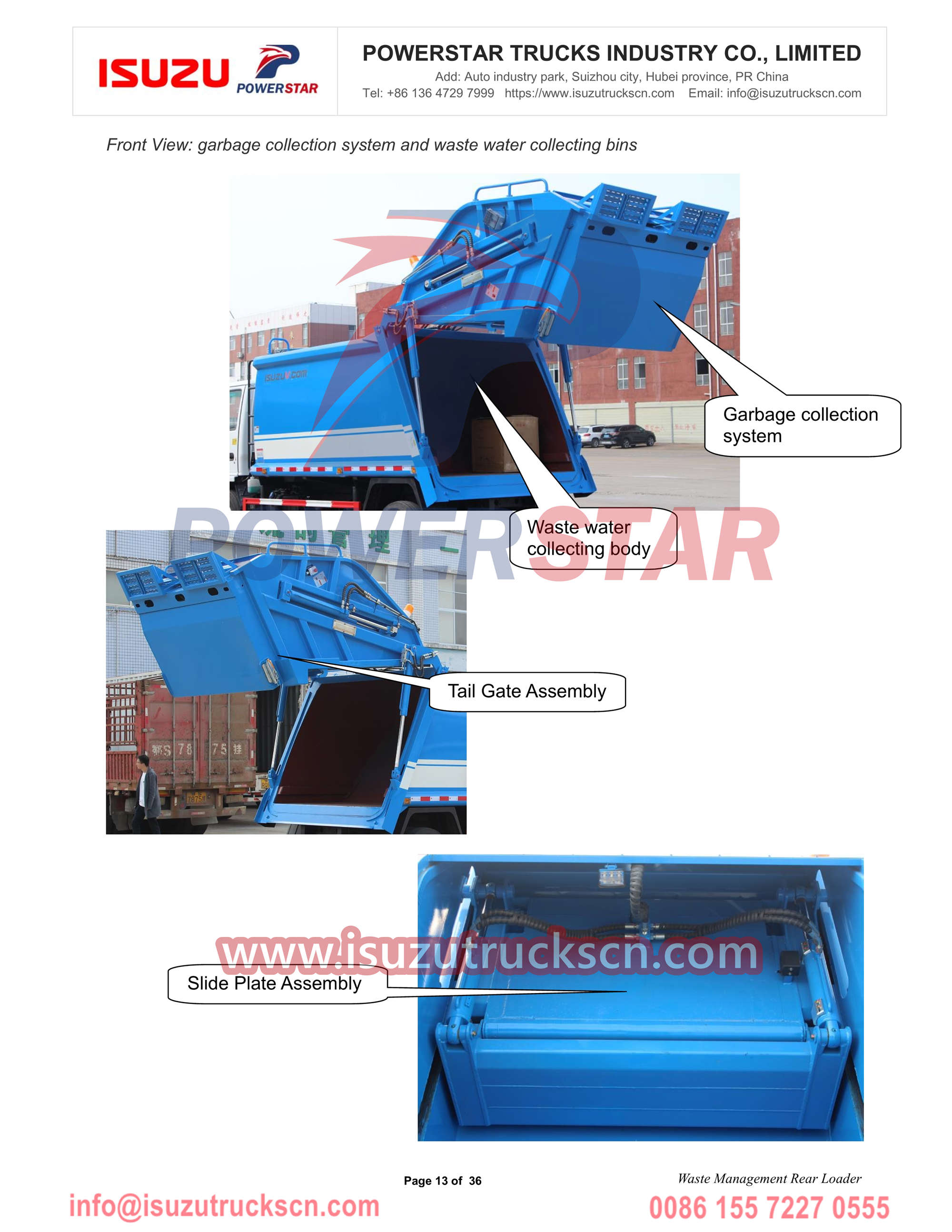 Isuzu NKR refuse compactor truck 8cbm export to Laos