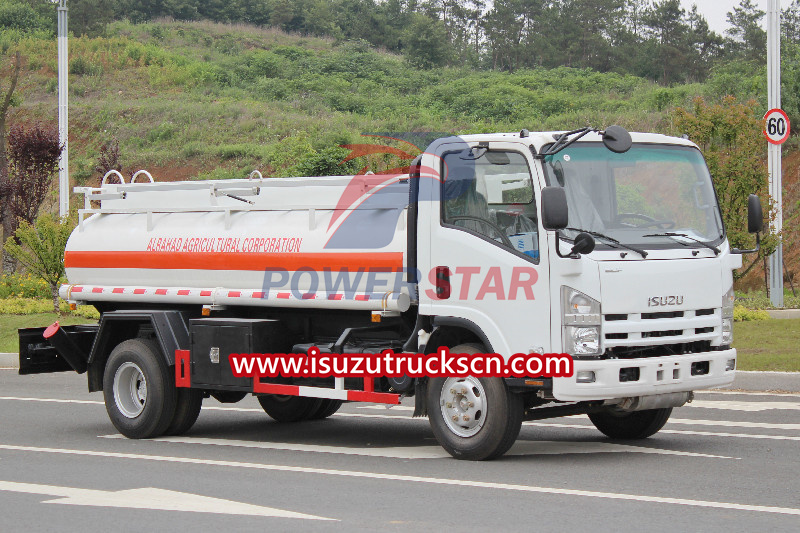 ISUZU mobile fuel tanker truck export to Africa