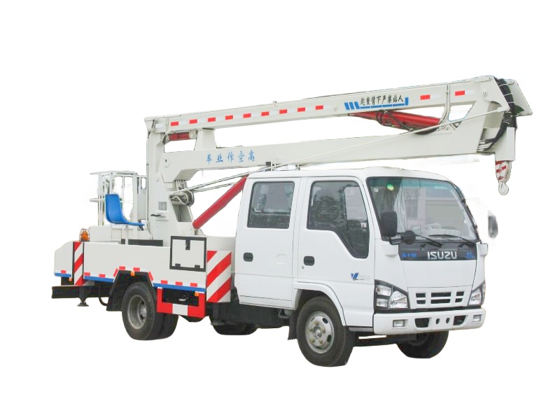 14m Telescopic Bucket Truck Isuzu Man Lifting Equipment