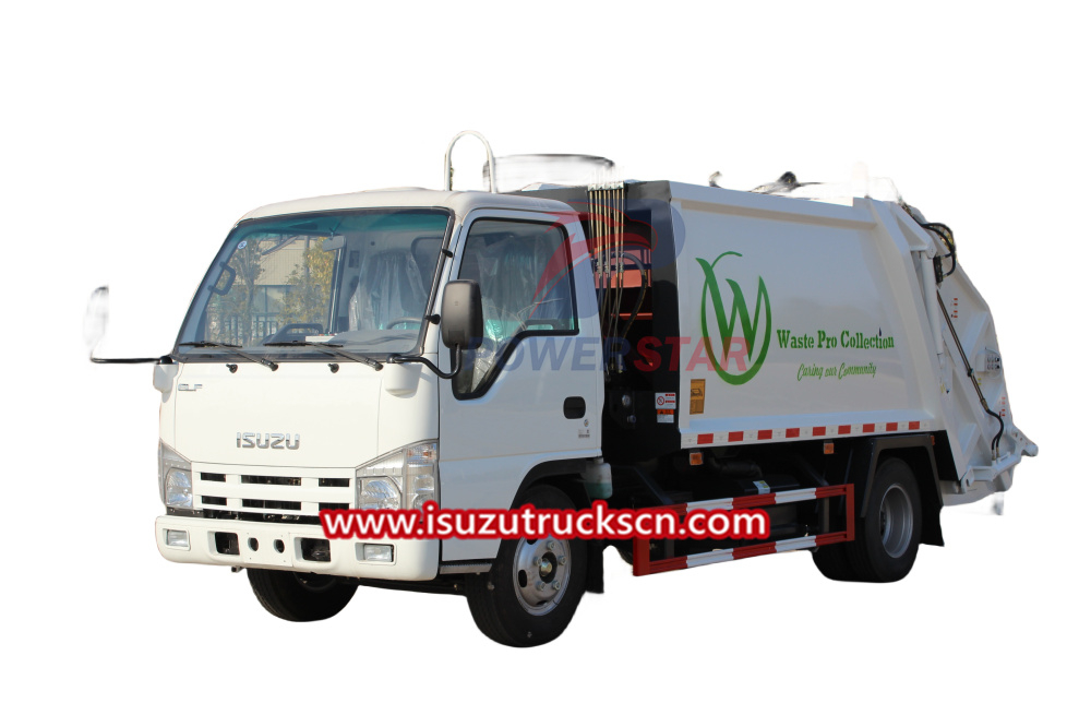 Ghana Compression Garbage Truck Isuzu 4 CBM
