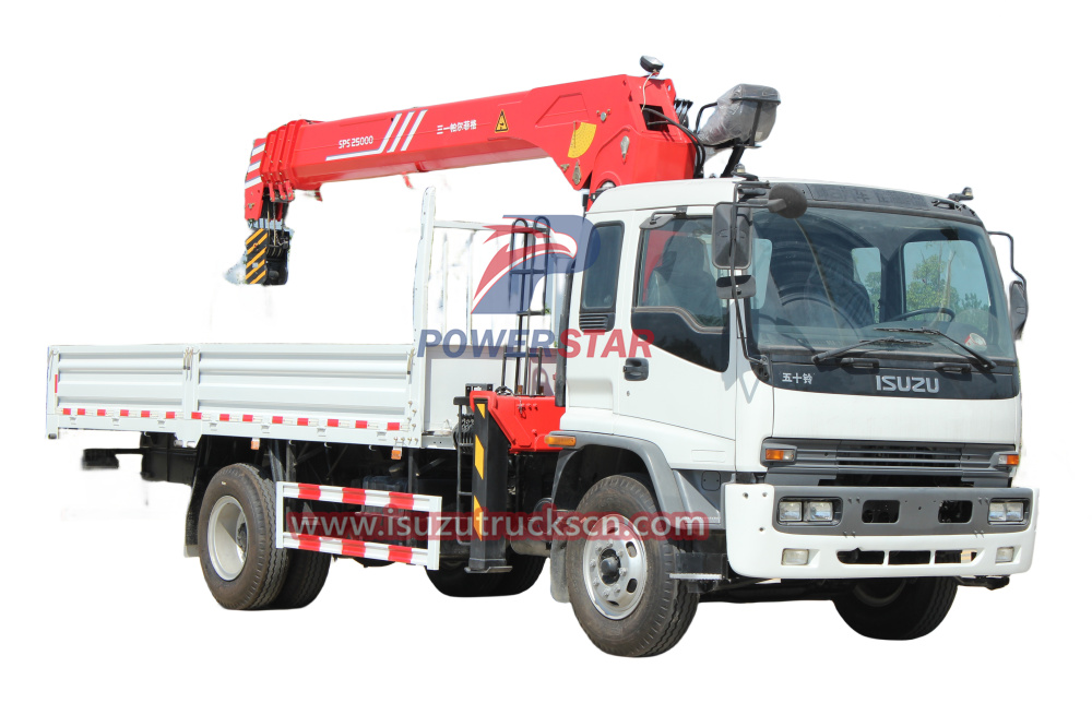 Myanmar Isuzu FTR chassis Truck Loader Crane Palfinger sps25000