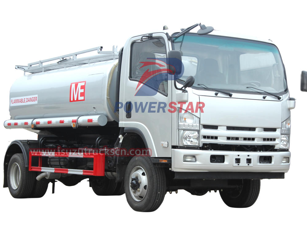 Isuzu military fuel truck with flow meter
