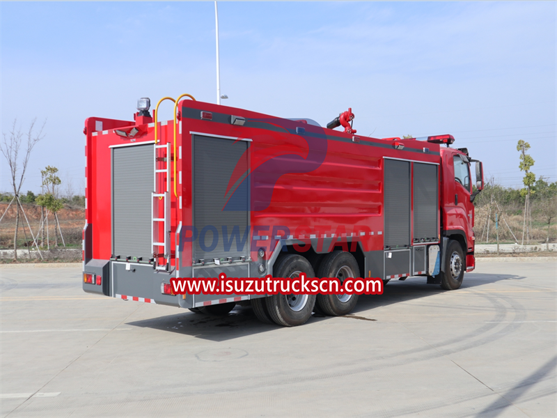 isuzu foam fire truck