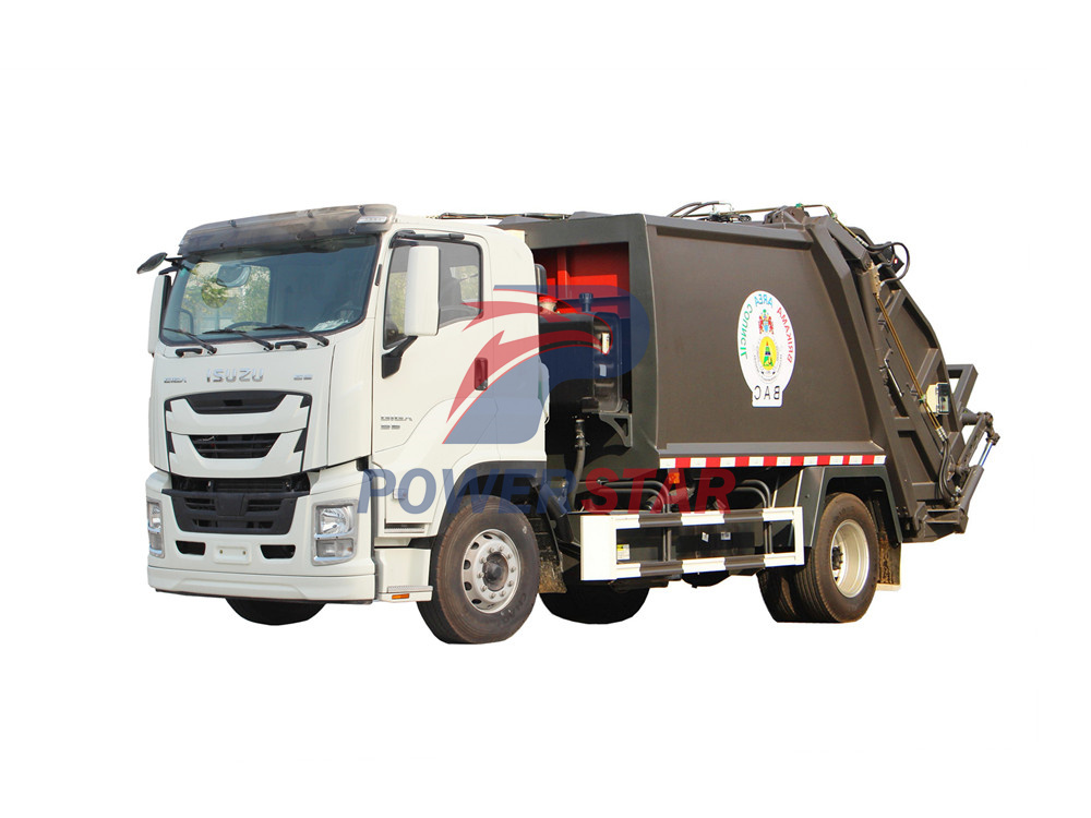 isuzu garbage compactor truck
