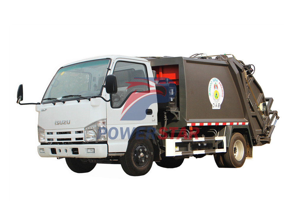 isuzu garbage compactor truck 