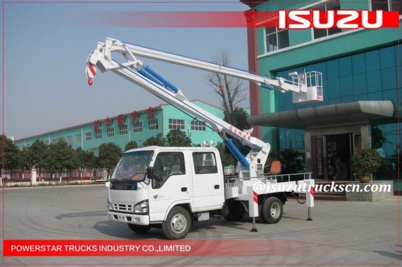 Chinese best supplier 14m Telescopic Bucket Truck Isuzu Lifting Equipment