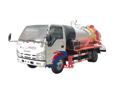 Isuzu 100P sewage vacuum pump truck for Philippines - PowerStar Trucks