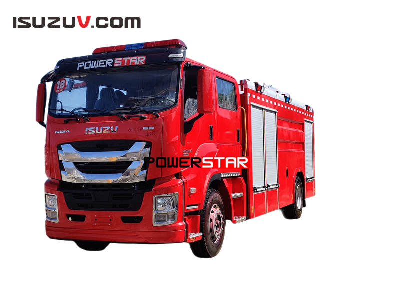 Philippine isuzu giga 6UZ1-TCG50 engine fire fighting truck supplier